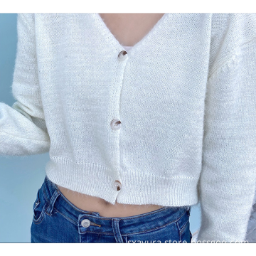 Female Cuasal V-neck sweater top